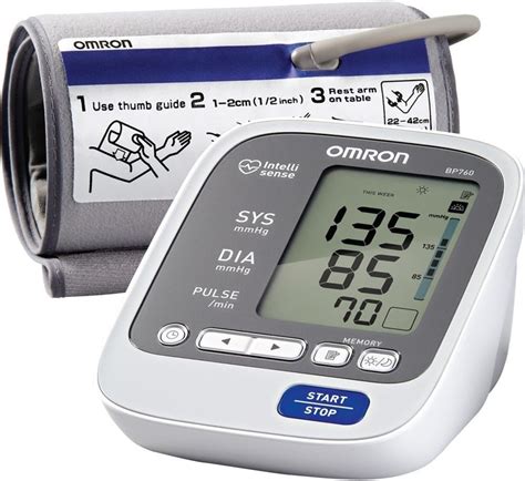 Omron 7 Series Upper Arm Blood Pressure Monitor Bp760 High