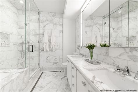 Discover the shower fixtures you need for a great shower experience at the lowest prices around at sam's club.com. White Marble Master Bathroom. White tiles, modern bathroom ...