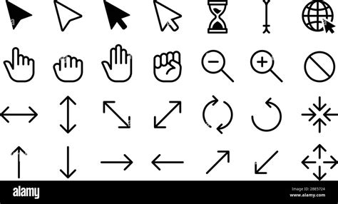 Cursor Icons Web Internet Scale Arrow Clicking Computer Pointer Hand