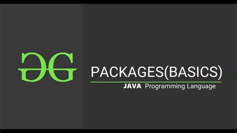 Packages Basics Geeksforgeeks Youtube