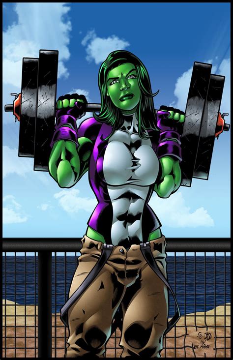 She Hulk Muscle Beach By Bdstevens Deviantart Com On Deviantart Hulk Red Hulk Hulk Marvel