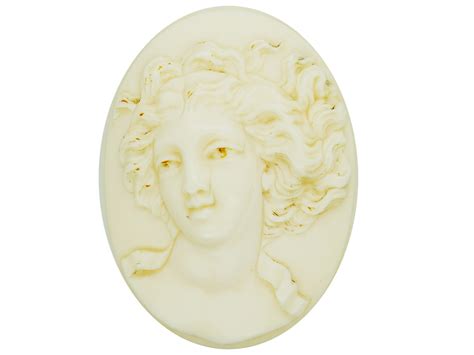 Victorian Carved Ivory Cameo Brooch Of A Lady 689l The Antique