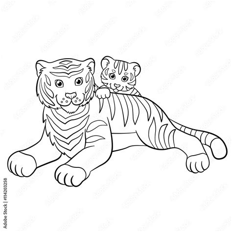 Coloring Pages Of Cute Baby Tigers