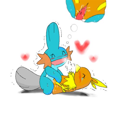 Rule 34 Blue Skin Blush Color Female Feral Insertion Interspecies Male Mudkip Nude Penis