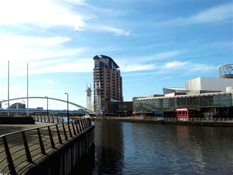 Free Picture Bridge River Architecture Downtown Buildings Modern