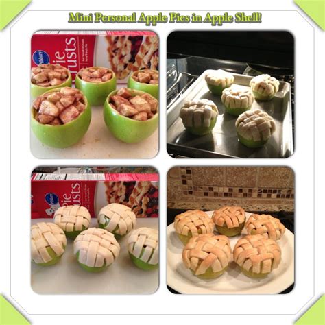 The easiest methods are crimping the rim by pushing all around the edge with a fork, or forming a fluted rim (see tutorial below). Mini Personal Baked Apple Pies in Apple Shell! Delicious ...