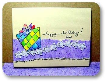 Glitter and gold general greeting birthday card. Make your own birthday cards! FREE birthday card ideas!