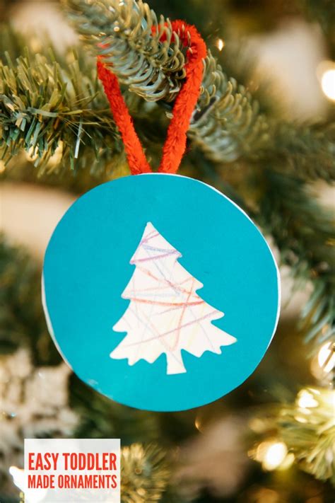 Toddler Made Ornaments Craft