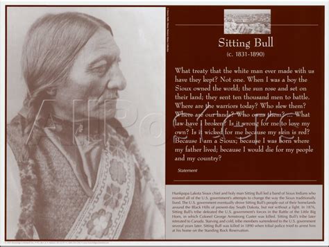 sitting bull quote and brief history native american wisdom native american artifacts native