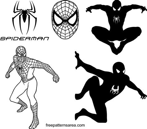 Spiderman Logo Outline