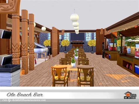 Ole Beach Bar Nocc By Autaki At Tsr Sims 4 Updates