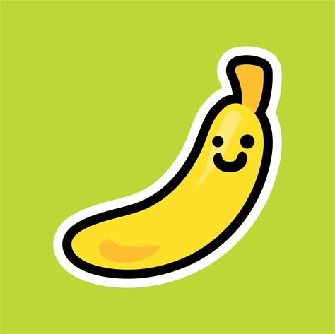 Smiling Banana Cartoon Kawaii Character 4818159 Vector Art At Vecteezy