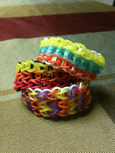 Triple Triple Single Rainbow Loom Bracelets Rainbow Loom Rainbow