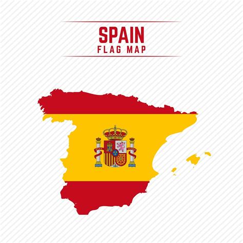 Flag Map Of Spain 2400652 Vector Art At Vecteezy