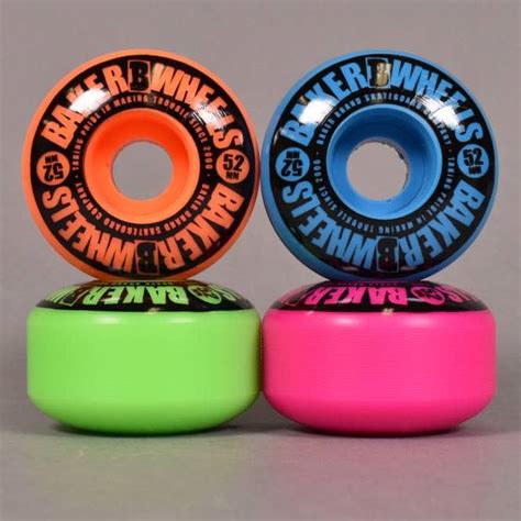 Baker Skateboards Skerttles Multi Colour Skateboard Wheels 52mm
