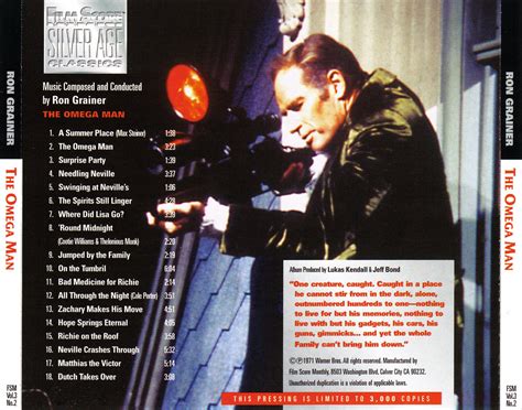 Film Music Site The Omega Man Soundtrack Ron Grainer Film Score