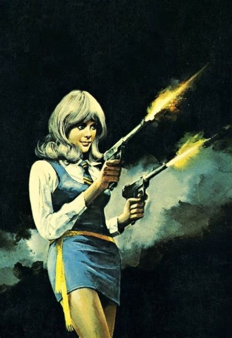 Girls And Guns Blonde Genius 1973 Pulp Fiction Novel Pulp Art