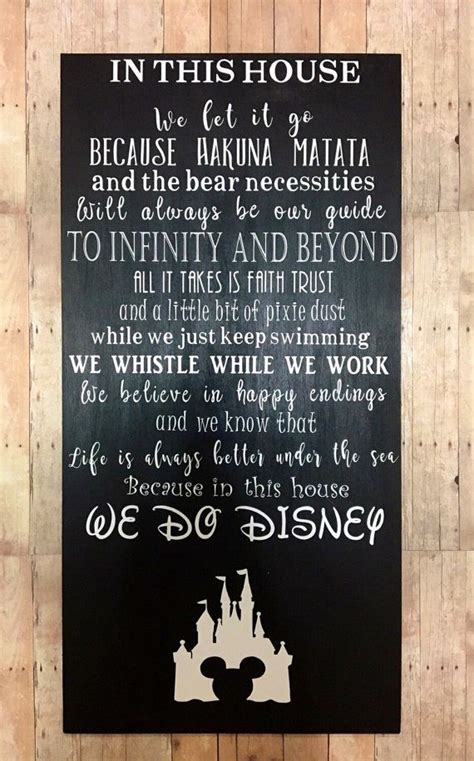 In This House We Do Disney Sign Disney Sign Disney By Ktrgoods