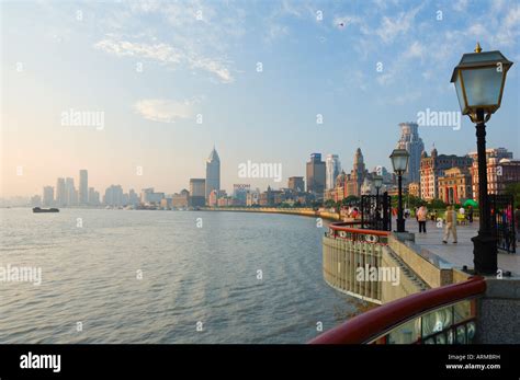 The Bund And Huangpu River Huangpu District Shanghai China Asia