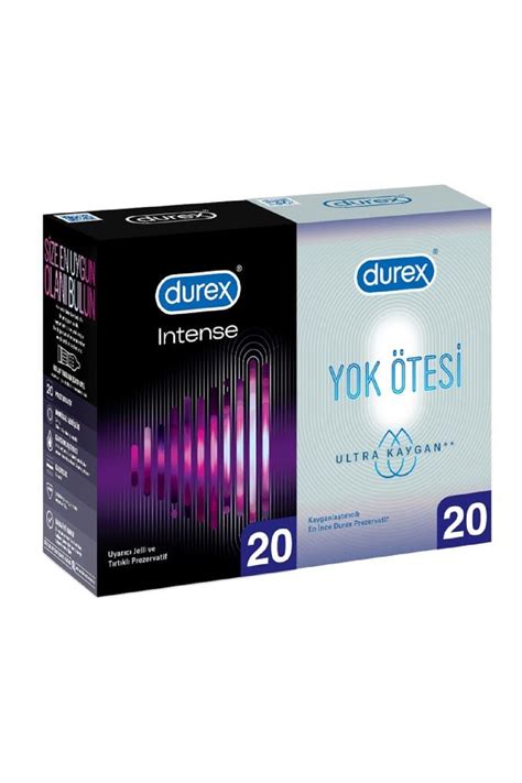 Durex Intense 20li Durex Yok Ötesi Ultra Kaygan 20li Prezervatif