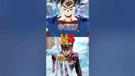 Goku Vs Giorno Wake Up To Reality 😎 Youtube