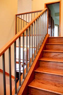Stairs, a stairway, a staircase, a stairwell, or a flight of stairs is a construction designed to bridge a large vertical distance by dividing it into smaller vertical distances, called steps. split level staircase designs | save to ideabook email photo | Banister remodel, Staircase ...