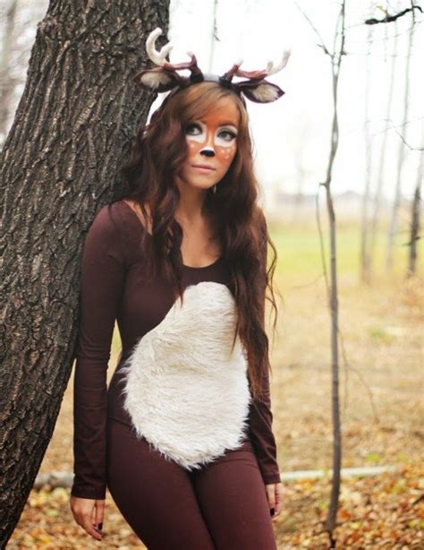 Deer Costume Tutorial Fawn Deer Halloween Costumes Animal Halloween