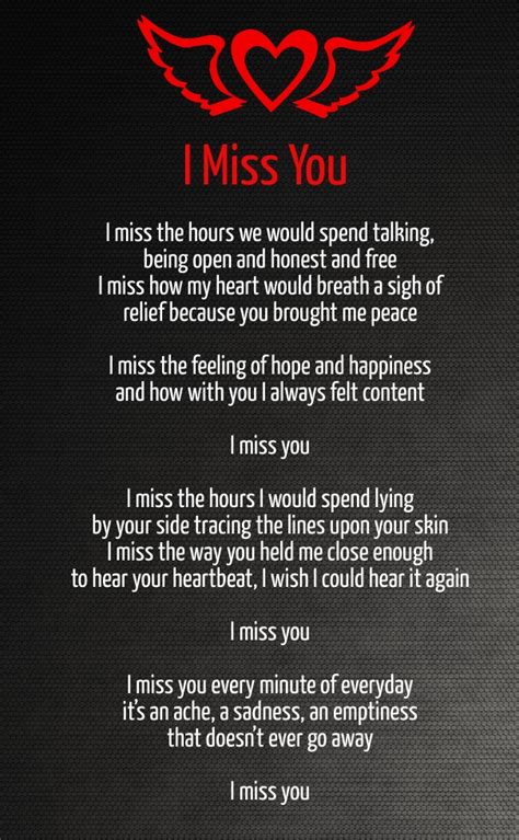 Here are the poetry quotes : 30 Missing You Love Poems for Her & Him To make Emotional ...