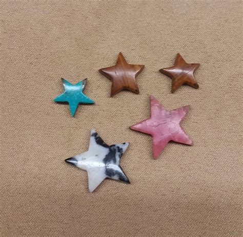60 Off Assorted Star Cabochon Set Backed Seconds Etsy Cabochon