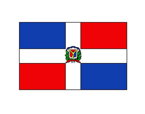 Dibujo De La Bandera De Mi Hermoso Pais Republica Dominicana