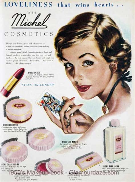 The History Of 1950s Makeup Glamour Daze Vintage Makeup Ads