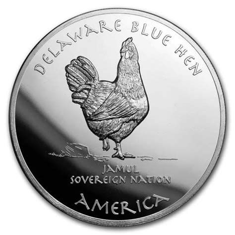 Buy 2019 1 Oz Silver State Dollars Delaware Blue Hen Apmex