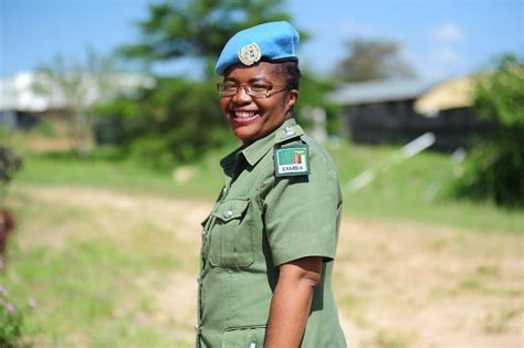 Zambian Peacekeeper Awarded 2020 United Nations Woman Police Officer Of
