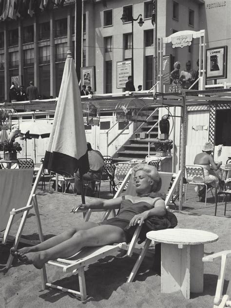 Sunbathe In Cannes France 1957 Photo Kees Scherer World Press