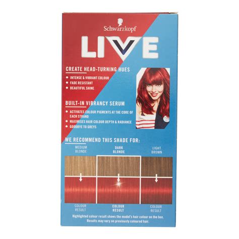 Buy Schwarzkopf Live Intense Colour 35 Real Red Permanent Hair Dye