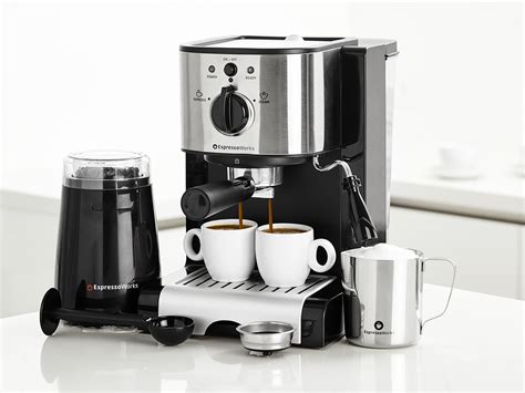 All In One Espresso Machine Set With Electric Coffee Grinder