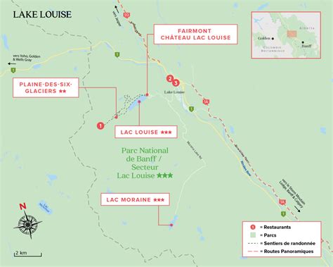 Lac Louise Carte Canada Archives Voyages Cartes