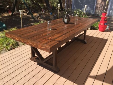 Diy Large Outdoor Dining Table Shanty 2 Chic