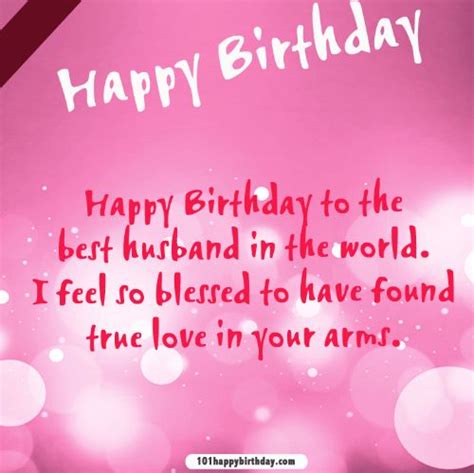Happy Birthday To The Best Husband In The World Wishes Message Picsmine