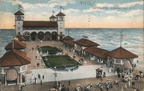 Garden Pier Atlantic City Nj Postcard
