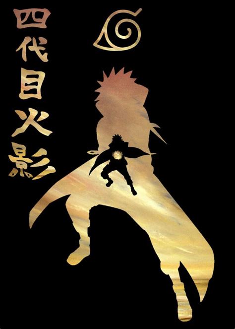 Minato Namikaze Naruto Poster By Blason Displate In 2021