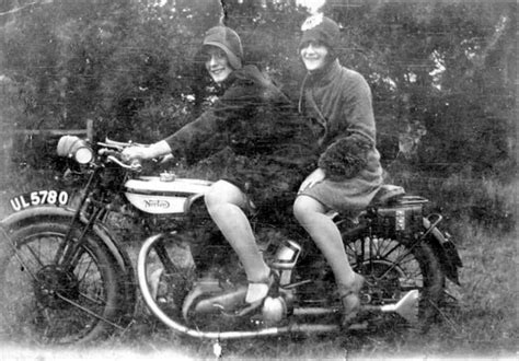 Women And Motorcycling Vintage Photos Of Women Riding Motorcycles In