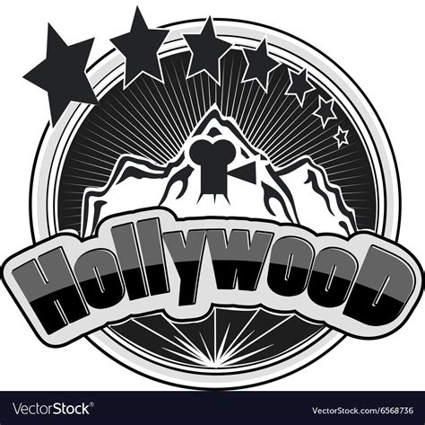 Hollywood Logos Royalty Free Vector Image Vectorstock