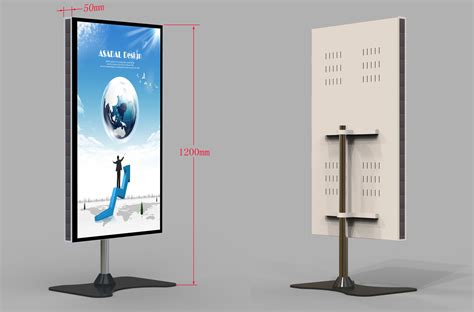 55 Inch Portable Poster Media Led Display Led Mirror Poster Tft Lcd