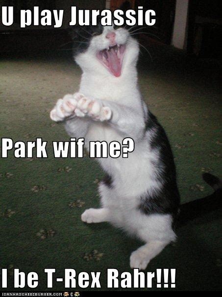 Classic LOLcat Funny Cats Funny Cat Pictures Jurassic Park