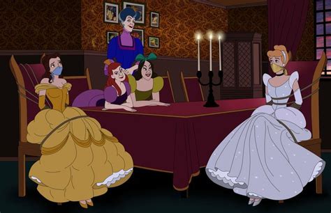 Bound At The Ball Belle And Cinderella By Serisabibi On Deviantart Disney Villains Art Girl