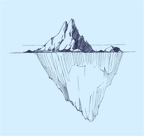 Iceberg Drawing Illustrations Royalty Free Vector Graphics And Clip Art