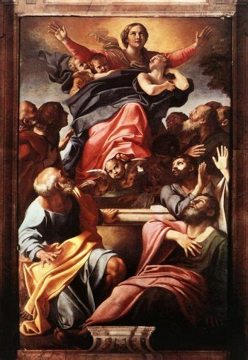The Assumption Of The Virgin Mary Painting Annibale Carracci Oil