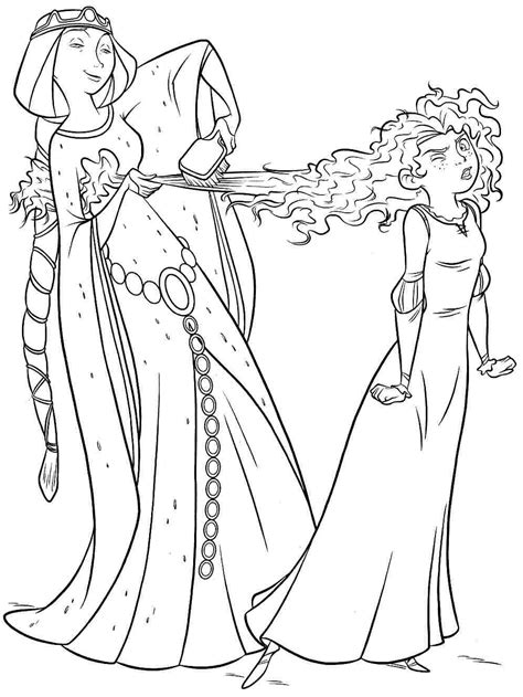 There also is a special page of printable coloring images for the frozen princesses anna and elsa here. Free Disney Brave Coloring Pages Printabel