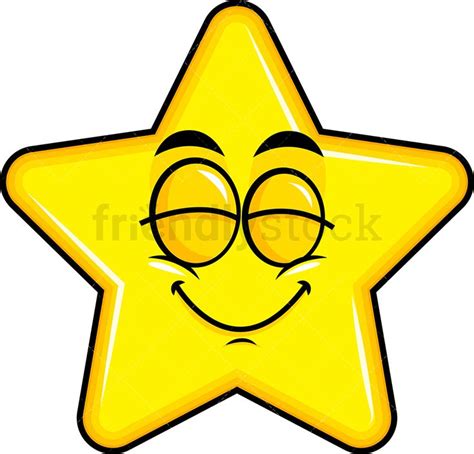 Delighted Star Emoji Star Emoji Emoji Clipart Cartoon Clip Art